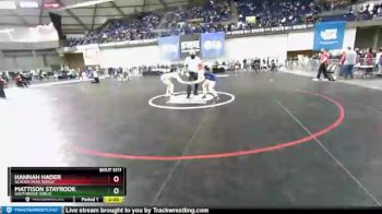 Champ. Round 1 - Mattison Stayrook, Southridge (Girls) vs Hannah Hader, Glacier Peak (Girls)