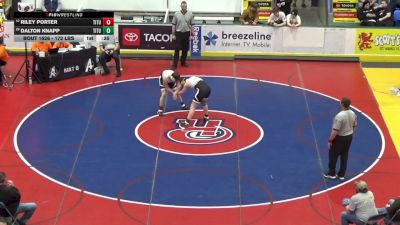 172 lbs Consi Of 16 #2 - Riley Porter, Titusville vs Dalton Knapp, Titusville