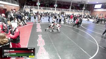 113 lbs Cons. Round 5 - Bryce Davis, Colville vs Logan Loaiza, Post Falls