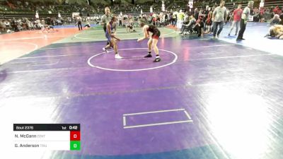 128 lbs Semifinal - Nathen McGann, Central Youth Wrestling vs Gavin Anderson, Triumph Trained