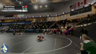 100 lbs Cons. Round 2 - Lydia Robinette, Basehor-Linwood HS vs Sophie Adams, Decorah