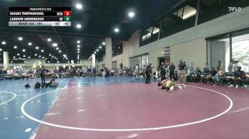 144 lbs Cons. Round 3 - Landon Ardeneaux, Bishop Wrestling vs Isaiah Thephavong, Blackman High School Wrestling