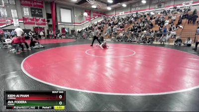 105 lbs Semifinal - Ava Fodera, Poway vs Kiem-Ai Pham, Corona