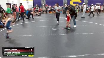 53 lbs Semifinal - Jameson Campbell, Legacy Elite Wrestling vs Carson Dynski, Summerville Takedown Club