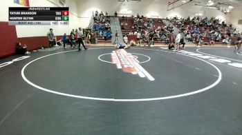 144 lbs Quarterfinal - Hunter Glynn, Kelly Walsh vs Tatum Branson, Thunder Basin
