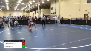 92 lbs Semifinal - Auston Kosanovic, Avonworth vs Cael Yanek, Moon