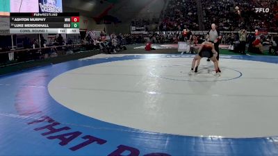 5A 126 lbs Cons. Round 1 - Luke Mendenhall, Columbia vs Ashton Murphy, Minico