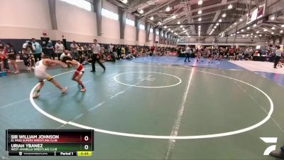 75 lbs Cons. Round 3 - Sir William Johnson, El Paso Supers Wrestling Club vs Uriah Ybanez, West Amarillo Wrestling Club