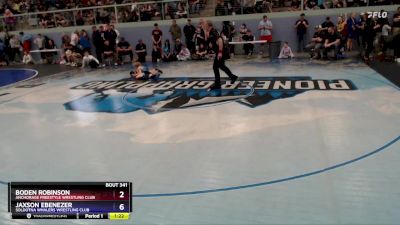 70 lbs Quarterfinal - Boden Robinson, Anchorage Freestyle Wrestling Club vs Jaxson Ebenezer, Soldotna Whalers Wrestling Club