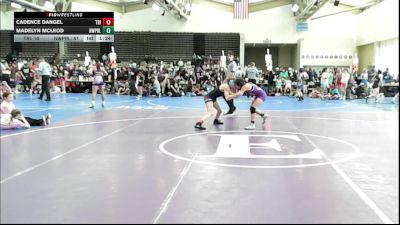 107 lbs Rr Rnd 2 - Cadence Dangel, Triumph Trained - Girls vs MADELYN MCLEOD, NewWhale Purple - Girls