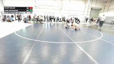 132 lbs Cons. Round 2 - Luke Crookston, Northside Wrestling Club vs Wyatt Miller, Diamondville Wrestling Club