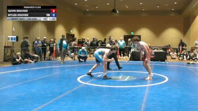 126 lbs Cons. Sub-quarters - Gavin Bricker vs Myles Hoover, Tiger Wrestling Club