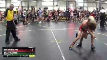 75 lbs Round 2 (6 Team) - Brady Ramirez, Steel Valley vs Peyton Boston, Backyard Brawlers
