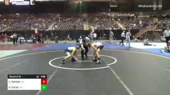 83 lbs Round Of 16 - Logan Hansen, Simi Valley Vandals vs Adonai Garza, Takedown Express WC