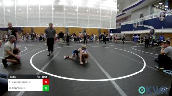 64 lbs Rr Rnd 2 - Ezra Zimmerman, Lions Wrestling Academy vs Braylie Sparks, Clinton Youth Wrestling