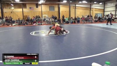 125 lbs Cons. Round 2 - James Maheras, Arizona Christian University vs Rj Manski, UN Umpqua Community College