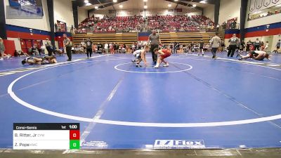 88 lbs Consolation - Barry Ritter, Jr, Coweta Tiger Wrestling vs Zander Pope, Keystone Wrestling Club