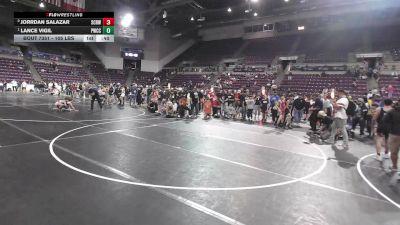 105 lbs 1st Place Match - Lance Vigil, Pomona Wrestling Club Colorado vs Jorrdan Salazar, Steel City Reloaded Wrestling Club