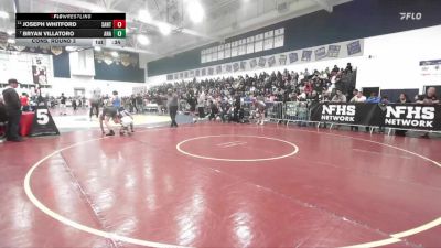 132 lbs Cons. Round 3 - Bryan Villatoro, Anaheim vs Joseph Whitford, Santiago (Corona)