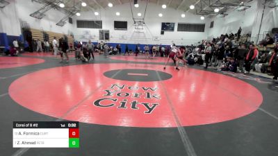 138 lbs Consi Of 8 #2 - Anthony Formica, Curtis-PSAL vs Zaid Ahmad, Petrides-PSAL