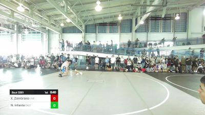 190 lbs Consi Of 4 - Xavier Zambrano, Live Training vs Nicholas Infante, Eastvale Elite