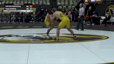 174 lbs 5th Place Match - Jake Stoffel, Missouri vs Peyton Westpfahl, Missouri