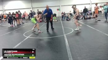 115 lbs Round 2 (8 Team) - JD Christmann, PA Alliance vs Weston Baumgartner, Headhunters