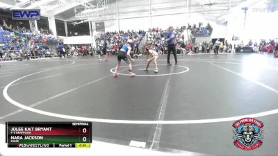 52-55 lbs Semifinal - Nara Jackson, Maize vs Jolee Kait Bryant, F-5 Grappling