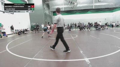 157 lbs Champ. Round 3 - Allen Diaz, GPWA vs Maxwell Countryman, Greater Heights Wrestling