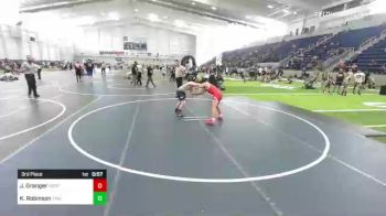 116 lbs 3rd Place - Jesse Granger, Northern AZ Grapplers vs Karter Robinson, Trailblazer WC