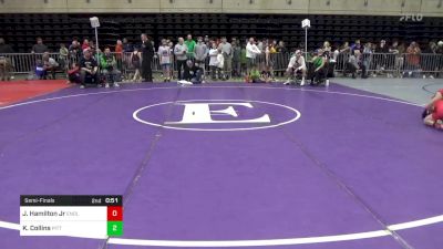 85 lbs Semifinal - Joshua Hamilton Jr, Enola vs Koby Collins, Pittsburgh