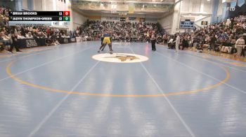 215 lbs 5th Place Match - Jadyn Thompson-Green, Caesar Rodney H S vs Brian Brooks, Caravel Academy