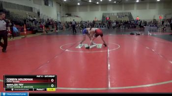 100 lbs Round 5 - Waylon Fry, Victory School Of Wrestling vs Corbyn Holdeman, Crass Trained