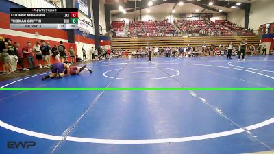 126 lbs Rr Rnd 1 - Cooper Nibarger, Jenks vs Thomas Griffin, Bristow