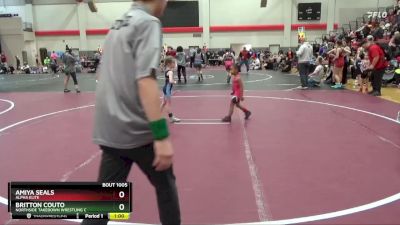 35 + 40 EXO Round 1 - Amiya Seals, Alpha Elite vs Britton Couto, Northside Takedown Wrestling C