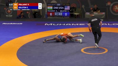 50 kg Quarterfinal - Erin Golston, USA vs Priyanshi Prajapat, IND