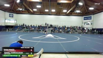 165 lbs 1st Place Match - Evan Manzo, Cal State Bakersfield vs Terrell Barraclough, Utah Valley