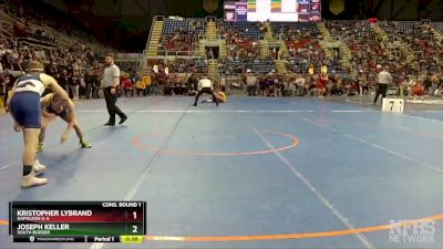 120 lbs Cons. Round 1 - Kristopher Lybrand, Napoleon G-S vs Joseph Keller, South Border