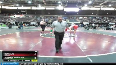 285 lbs Champ. Round 3 - Rex Salas, Madison vs Austin McNaughtan, Wasatch Utah