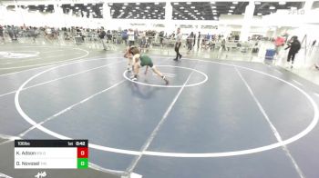 106 lbs Consi Of 8 #2 - Kaeden Adson, Gold Springs vs Domenico Novosel, The 300