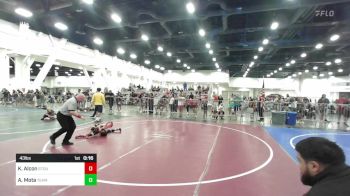 43 lbs Consi Of 4 - Kiah Alcon, Stout Wr Acd vs Adonis Mota, Team Selma