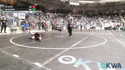 49 lbs 2nd Place - Eli Dicus, Raw Wrestling Club vs Silas Boyd, Harrah
