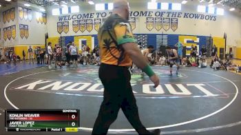 175 lbs Semis & Wb (16 Team) - Konlin Weaver, The Outsiders vs Javier Lopez, Funky Monkey