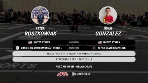 Peter Roszkowiak vs Noah Gonzalez 2025 ADCC Orlando Open/Youth Trials