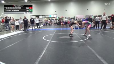 125 lbs Cons. Semi - Liliana McKenna, Larned Jr Indian Wrestling Club vs Cheyenne LaBarge, St. Francis Wrestling Club