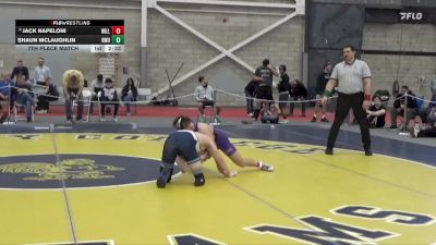 133 lbs 7th Place Match - Shaun McLaughlin, Roger Williams vs Jack Napeloni, Williams College