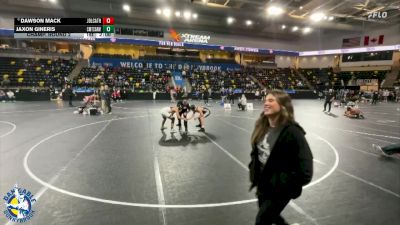 150 lbs Champ. Round 2 - Jaxon Gineris, Chicago (Mt. Carmel) vs Dawson Mack, Joliet (Catholic Academy)
