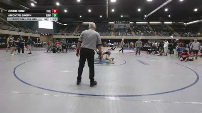 152 lbs Round Of 16 - Justin Cruz, Paulsboro vs Amontae Brown, Dumfries