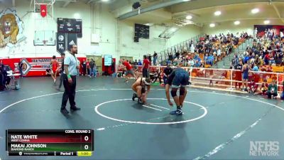 182 lbs Cons. Round 2 - Nate White, West Covina vs Makai Johnson, Diamond Ranch