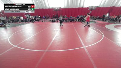 USA Junior Boys - 215 lbs Cons. Semis - Weston Hackbarth, Wisconsin vs Noah Nicholson, Wisconsin